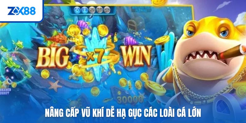 Nâng cấp vũ khí dễ hạ gục các loài cá lớn